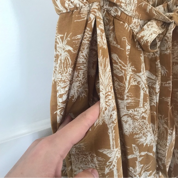 American Eagle Size L Linen-blend Crop Pants - Picture 7 of 13